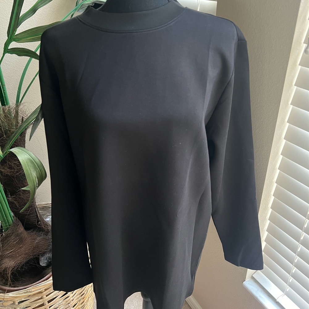 NWT FIOBOC Modal Blend Elbow Patch Long Sleeve Tee:Slim Fit - XL